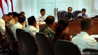 Rapat terbatas itu membahas tentang anggaran dan pagu indikatif APBN Tahun 2020.