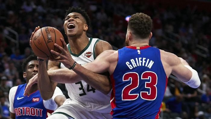 Milwaukee Bucks hantam Detroit Pistons dan melaju ke Semifinal Playoff Wilayah Timur NBA (Rick Osentoski-USA TODAY Sports)