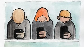 Deretan ilustrasi berikut adalah karya Jean Jullien. Foto: Jean Jullien