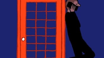 Telpon umum vs smartphone. Foto: Jean Jullien