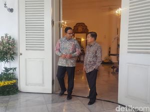 Wapres JK Semobil Bareng Anies ke Balai Kota