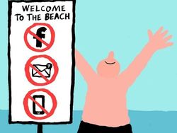 Ilustrasi Menohok Manusia Kecanduan Teknologi