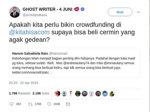 Hanum Rais Nasihati Andre Taulany, Ernest Sindir Bikin Penggalangan Dana