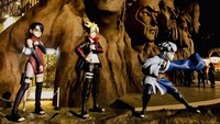 Kamu juga melihat cosplay ragam karakter Naruto dan potongan foto-foto jutsu. Semuanya dibuat persis seperti yang ada dalam manga atau animasi. (Nijigen no Mori/Facebook/Twitter)