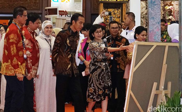 Jokowi Kunjungi Pameran  Inacraft 2019 