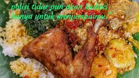Kata seorang netizen soal boikot nasi Padang, Trotoar kan kusebrangi, polisi tidur pun akan kudaki, hanya untuk menjumpaimu. Duh, cinta banget sama nasi Padang hihi! Foto: Twitter