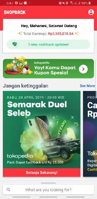 Promo Gajian dari ShopBack: Diskon hingga 80% dan Cashback sampai 30%