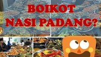 Mengingat nasi Padang adalah comfort food orang Indonesia, banyak netizen tak terima dengan ajakan ini. Mereka tak kuasa menahan godaan ragam lauk khas Minang. Foto: Twitter