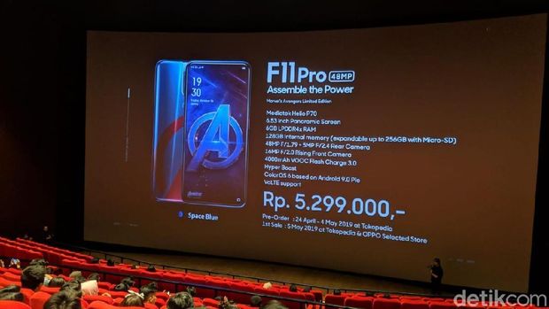 Sudah Bisa Dipesan, Ini Harga Oppo F11 Pro Edisi Avengers