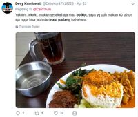 Boikot Nasi Padang Viral, Netizen Ragu Bisa Berpaling dari Nasi Padang