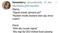 Perbandingan antara mama dan pacar selalu dimanfaatkan oleh netizen. Begini beda jawaban kalau disuruh mama dan disuruh pacar. Foto: twitter
