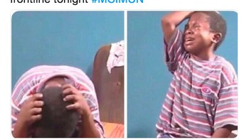 Ekspresi de Gea melihat barisan penyerang City yang ganas. Foto: istimewa