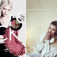 Makeup memang bisa membantu wanita dalam lebih menarik perhatian. Tak heran jika penampilan Abbey Lee Kershaw di Calvin Klein terlihat berbeda dari kesehariannya. Foto: Instagram