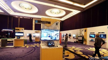 Ericsson menghadirkan platform 5G generasi terbaru pada acara telnologi andalannya, Barcelona Unboxed, di Jakarta, Kamis (25/04/2019).