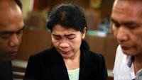 Hakim Pengadilan Negeri (PN) Medan Merry Purba dituntut 9 tahun penjara, denda Rp 350 juta subsider 3 bulan kurungan saat menjalani sidang di Pengadilan Tindak Pidana Korupsi (Tipikor), Jalan Bungur Besar Raya, Jakarta, Kamis (25/4/2019).