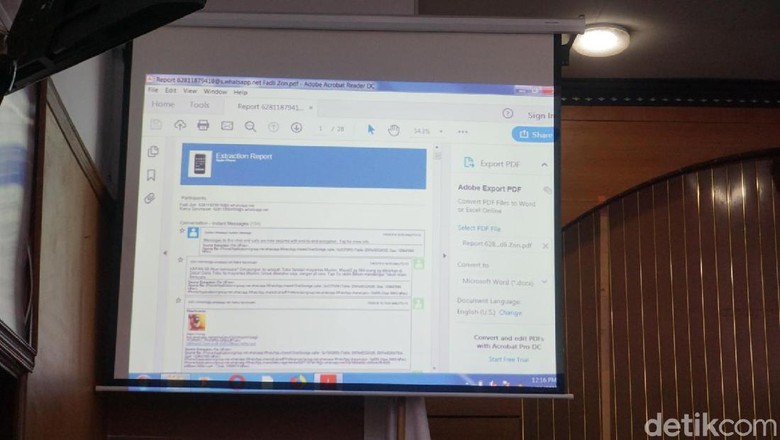 Pesan WA Ratna Sarumpaet ke Fadli Zon-Said Iqbal Dibuka di Sidang Pesan WA Ratna Sarumpaet ke Fadli Zon-Said Iqbal Dibuka di Sidang