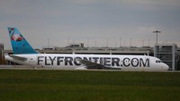 Maskapai Flyfrontier. Menurut Cook, biaya penerbangan tidak didasarkan langsung pada biaya per kursi (CNN Travel)