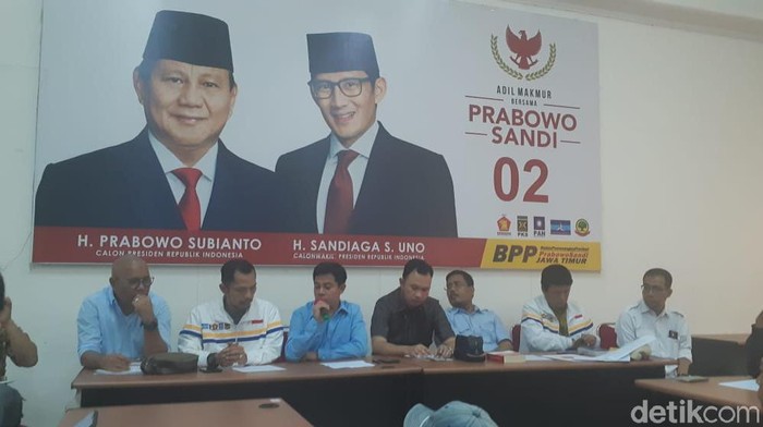 BPP Prabowo-Sandi Ungkap Berbagai Kecurangan Pemilu di Jatim
