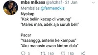 Di dunia nyata, memang ada para bucin yang rela melakukan hal konyol demi membahagiakan sang pacar. Tapi kadang saking konyolnya, para bucin dianggap tak waras.  Foto: twitter