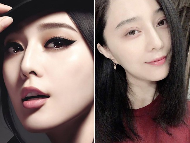 Fan Bingbing dianggap sebagai salah satu aktris tercantik di Asia. Dalam iklan L’Oréal Paris, ia tampak seperti boneka. Beberapa waktu lalu, ia pun pertama kalinya mengunggah foto tanpa makeup yang menunjukkan wajah aslinya. Foto: Instagram