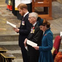 Keduanya tampil tanpa ditemani pasangan masing-masing. Pangeran William tengah berada di New Zealand untuk kunjungan kerajaan. Sementara Meghan Markle tengah hamil besar dan diprediksi akan melahirkan dalam beberapa hari ke depan.  Foto: dok. Getty Images