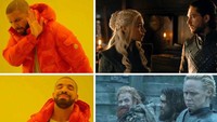 Bahkan ada yang lebih suka melihat hubungan Tormund dengan Brienne daripada Jon Snow (Kit Harrington) dan Daenerys (Emilia Clarke). Dok. Ist