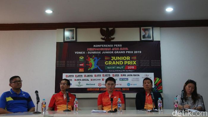Konferensi pers Jaya Raya Junior Grand Prix 2019. (Rengga Sancaya/detikSport) Konferensi pers Jaya Raya Junior Grand Prix 2019. (Rengga Sancaya/detikSport)