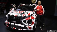 Rifat Sungkar memamerkan Xpander AP4 Concept di Indonesia International Motor Show (IIMS) 2019, JIExpo Kemayoran, Jakarta Pusat.