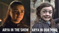 Dan adegan intim Arya Starks (Meisie Williams) yang membuat para penonton sedikit risih karena menganggapnya masih sangat kecil. Dok. Ist
