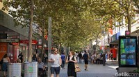 Untuk yang suka shopping, begitu banyak tempat wisata di Perth yang menawarkan kenikmatan berbelanja. Salah satunya di Central Bussines District (CBD) Perth (Masaul/detikcom)