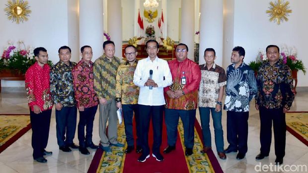 Jokowi Terima Pimpinan Serikat Buruh di Istana Bogor, Said Iqbal Hadir