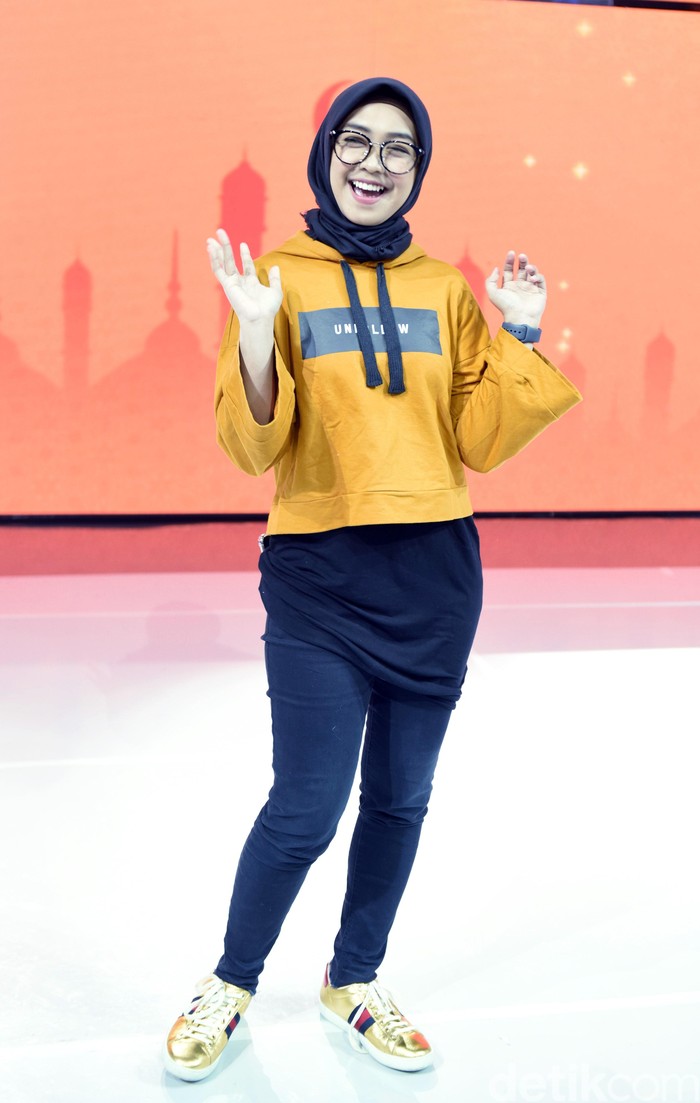 Ria Ricis Ria Ricis saat ditemui di kawasan Kebon Jeruk.