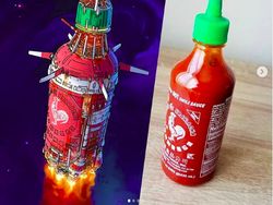 Karya Unik Seniman Ubah Benda Rumahan jadi Pesawat Luar Angkasa