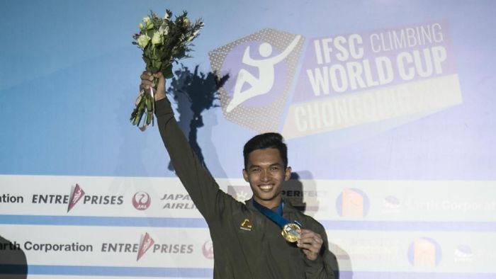 Alfian M Fajri juara dunia panjat tebing (Humas FPTI) Alfian M Fajri juara dunia panjat tebing (Humas FPTI)