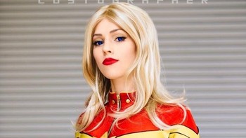 Captain Marvel, diperankan oleh cosplayer jj-dreamworldz. (Foto: The Gamer)