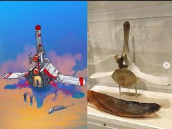 Karya Unik Seniman Ubah Benda Rumahan jadi Pesawat Luar Angkasa