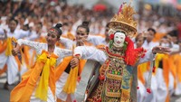 Acara tersebut digelar dalam rangka Festival Semarapura 2019. ANTARA FOTO/Fikri Yusuf.