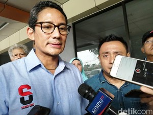 Sandiaga Dukung TKN Jokowi Laporkan 14.383 Dugaan Pelanggaran Pemilu