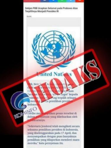 Laporan data hoax Kominfo