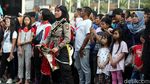 Aksi Srikandi Polwan Gelar Pertunjukan Reog di CFD