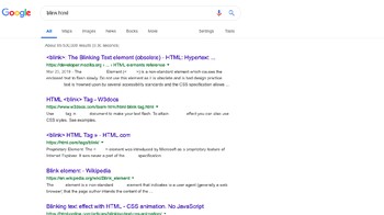 Untuk memunculkan hasil pencarian menarik lain di Google Search, kamu juga bisa mencoba kata kunci seperti Zerg rush, Do a Barrel Roll, atau blink html. (Foto: screenshot Google search)