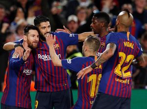 Kalahkan Levante, Barca Juara LaLiga