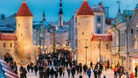 Estonia memiliki 1,3 juta penduduk. Untuk jumlah kunjungan turis, sebanyak 3,2 juta (iStock)