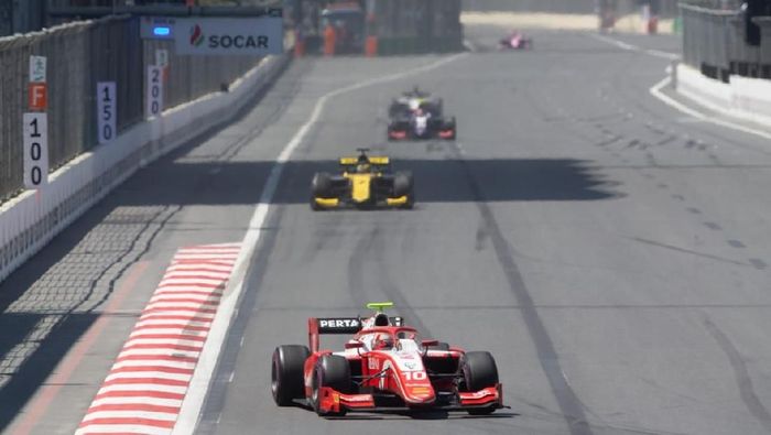 Sean Gelael finis keenam di Feature Race F2 Azerbaijan (dok.Sean Gelael) Sean Gelael finis keenam di Feature Race F2 Azerbaijan (dok.Sean Gelael)