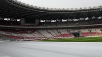 Nantinya rumput stadion bakal ditutup. Foto: Dyah Paramita Saraswati
