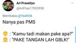 Ngeri! Begini Jawaban Cewek PMS Saat Ditanya Makan Apa