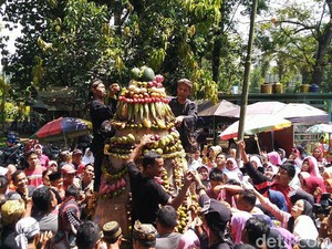 Jelang Ramadan, Warga Ciamis Ikuti Upacara Adat Ngikis