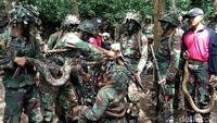 Sebanyak 193 prajurit TNI-AL Korps Marinir mengikuti Pendidikan Komando di Selogiri, Banyuwangi, Jawa Timur, Senin (29/4/2019).