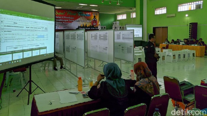 Ada Kendala Teknis, Rekapitulasi Suara KPU Ponorogo Molor