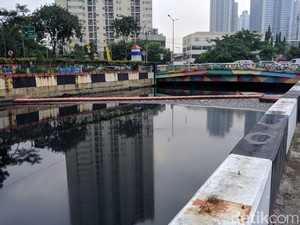 Busa Sempat Muncul Lagi di Kali Item Semalam, Ini Penyebabnya